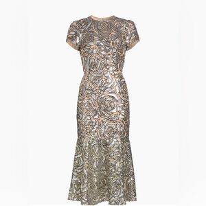 Milly Tahlia Silver Sequin Dress